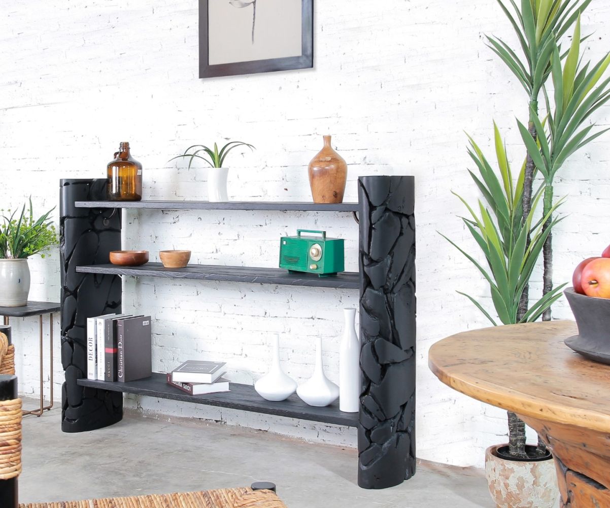 Shaka Console Table - With 2 Shelves