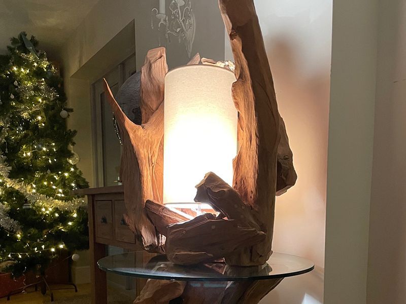 Bion Table Lamp -Garden Furniture Centre-Root,LowRange,Accessories,Conservatory,Reclaimed Furniture,Indoor Accessories,Indoor Lighting,Teak,Lights-{collection_title}