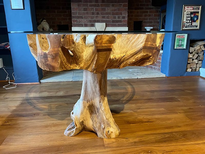 Naga Reclaimed Teak Root Dining Table-Garden Furniture Centre-Root,HighRange,Dining Table,Indoor Dining-{collection_title}