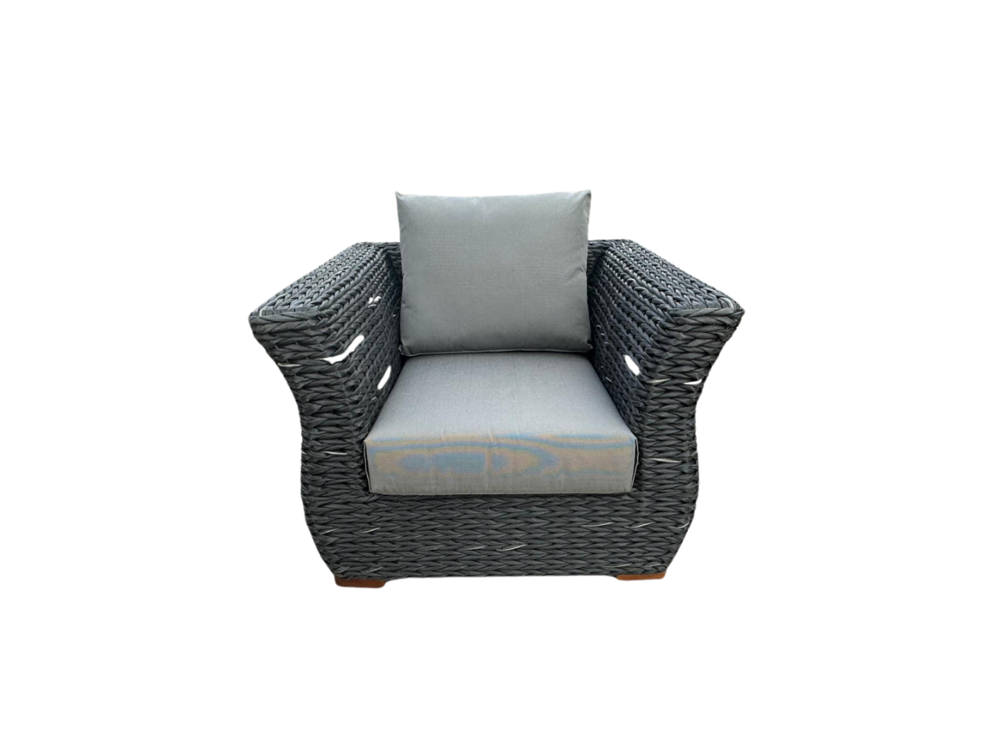 Midnight Montana Armchair -Garden Furniture Centre-MidInstock,instock,MidRange,Outdoor Lounging,Rattan,Outdoor Furniture,Rattan Furniture,Montana Range,Rattan Chairs,Montana-{collection_title}