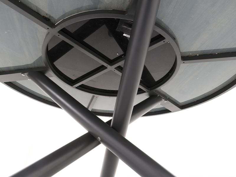 Solar Slate Round Table 1.5m -Garden Furniture Centre-HighRange,Metal,Dining Table,Tables,Outdoor Furniture,Metal Furniture,Outdoor Dining-{collection_title}