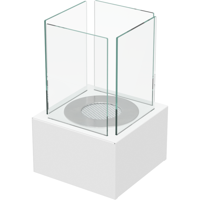 Tango White Free Standing | Bio Fireplaces-Garden Furniture Centre-LowRange,Under 100,Accessories,Fire Pits & BBQ's,Kratki Bio Fireplaces-{collection_title}