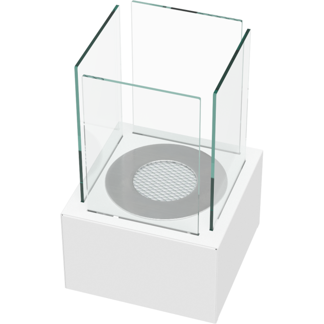 Tango White Free Standing | Bio Fireplaces
