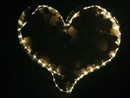 Sage Green Love Heart Wood Rack | BLACK FRIDAY MONTH