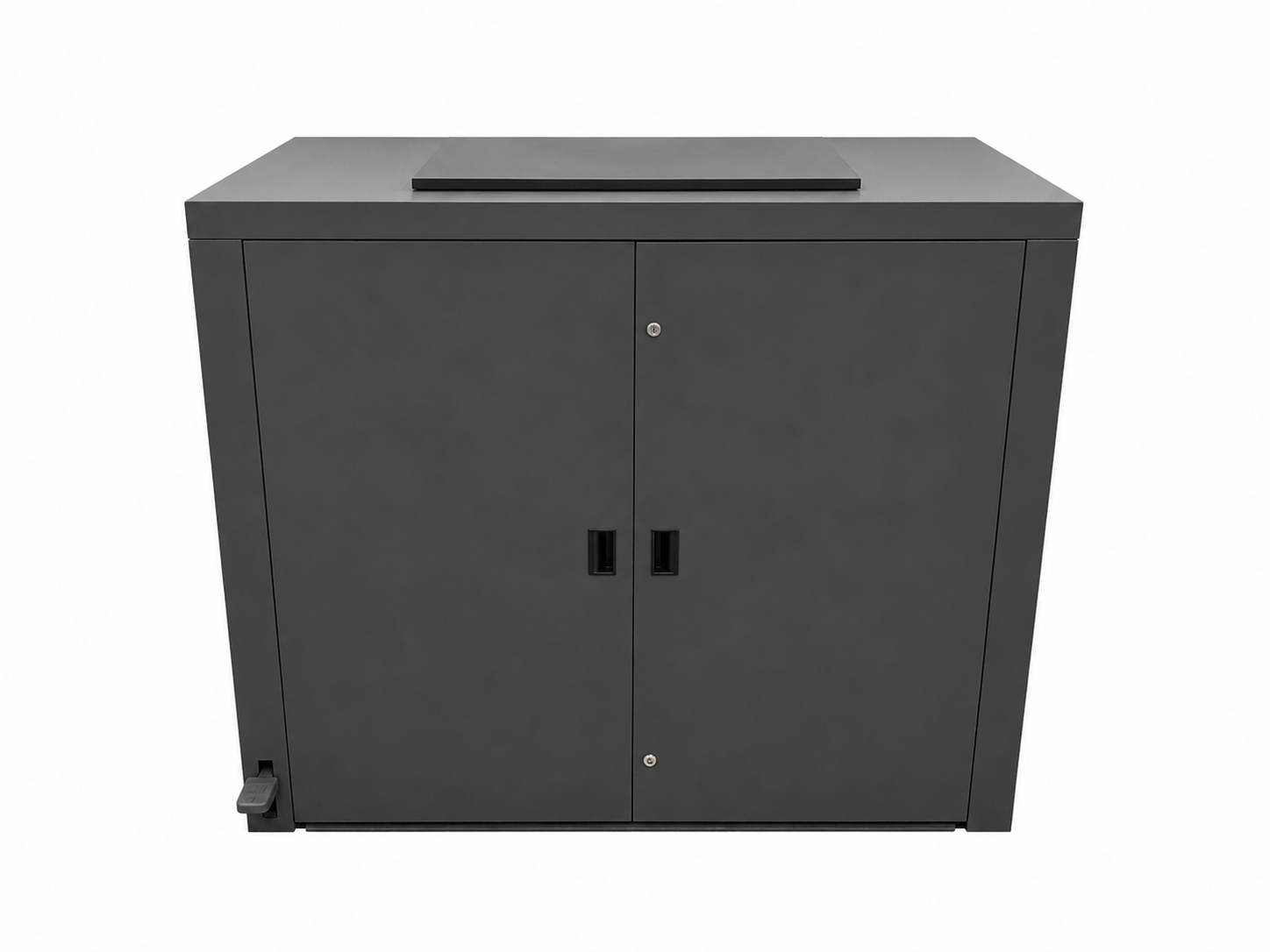 Outdoor Wheelie Bin Storage Unit with Pedal Lid | 1100L 