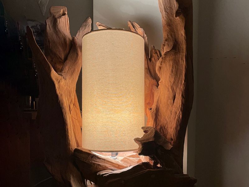 Bion Table Lamp -Garden Furniture Centre-Root,LowRange,Accessories,Conservatory,Reclaimed Furniture,Indoor Accessories,Indoor Lighting,Teak,Lights-{collection_title}