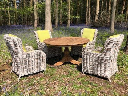 Fiji 4 Chair Teak Dining Set