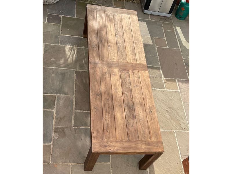 Thornbury 3m Reclaimed Teak Table -Garden Furniture Centre-HighRange,Teak,Dining Table,Rustic Oak Range,Outdoor Dining,Teak Garden Furniture,Reclaimed Furniture,Tables,Teak Tables-{collection_title}