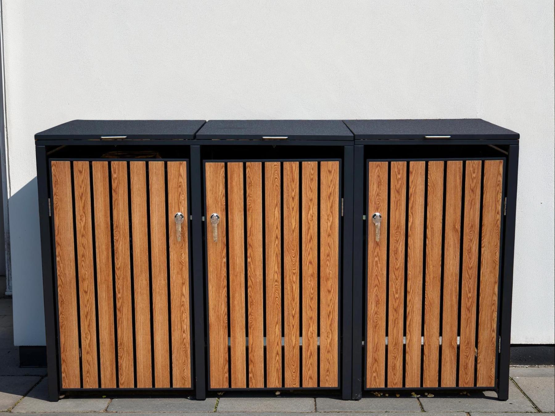 Galvanized Steel Wheelie Bin Cover | Triple | Pre-Order