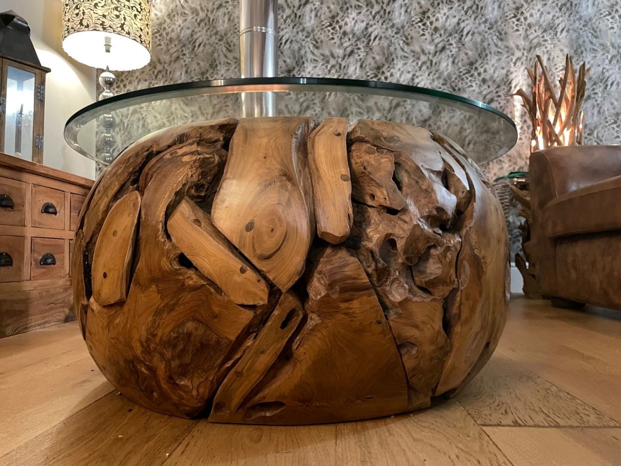 Xilon Root Coffee Table-Garden Furniture Centre-Root,MidInstock,instock,MidRange,Indoor Dining,Coffee Table,Conservatory,Reclaimed Furniture,Indoor Accessories,Teak,Tables,Teak Tables-{collection_title}