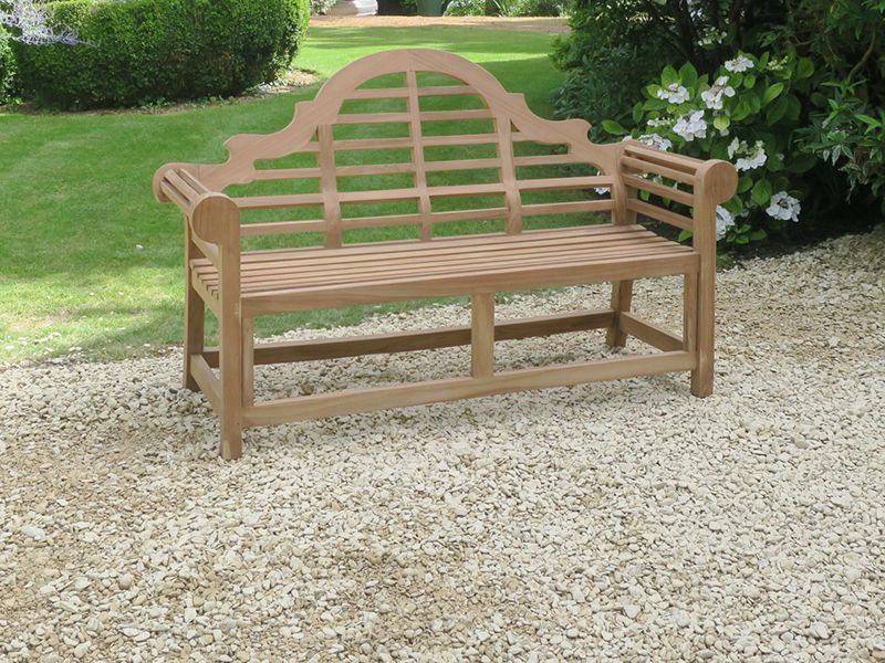 Lutyens Teak Bench 165cm-Garden Furniture Centre-MidInstock,instock,MidRange,park benches,Teak,Benches,Outdoor Furniture,Teak Benches Benches,Lutyens Benches,Teak Benches-{collection_title}