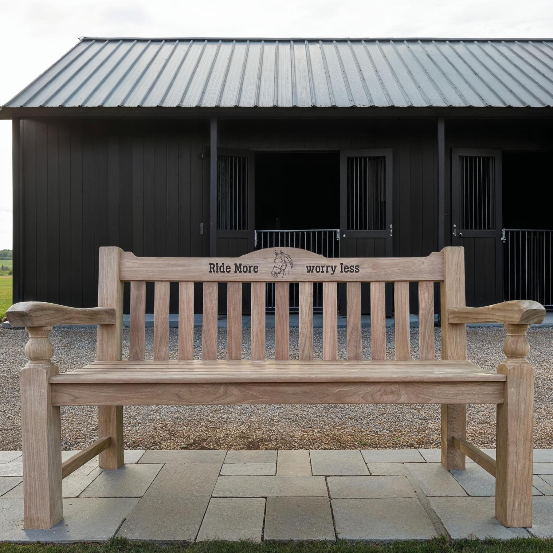 Teak Windsor Bench 1.5m-Garden Furniture Centre-MidInstock,instock,MidRange,Active,park benches,Teak,Benches,Outdoor Furniture,Teak Benches Benches,Memorial Benches,Teak Benches-{collection_title}