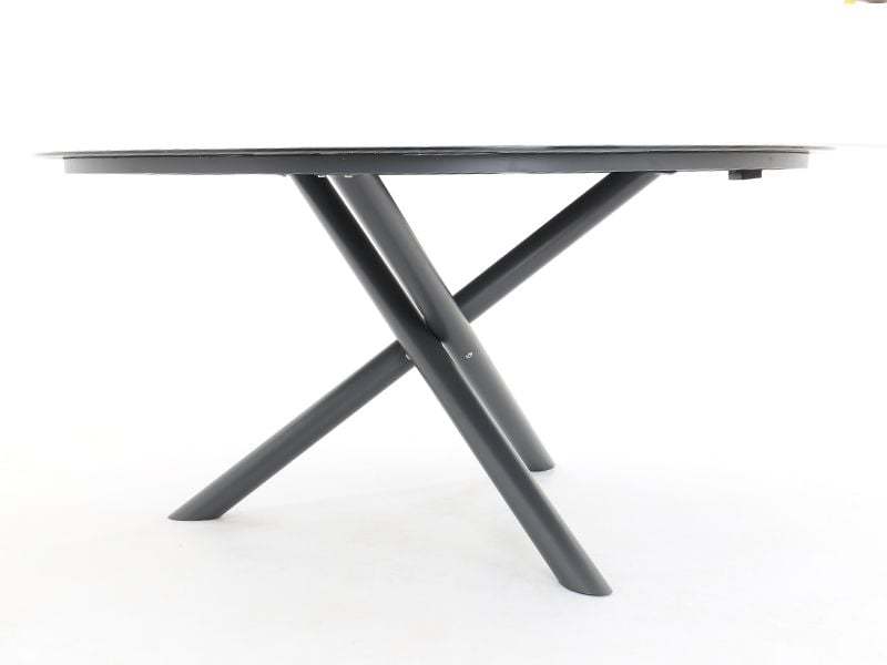 Solar Slate Round Table 1.5m -Garden Furniture Centre-HighRange,Metal,Dining Table,Tables,Outdoor Furniture,Metal Furniture,Outdoor Dining-{collection_title}