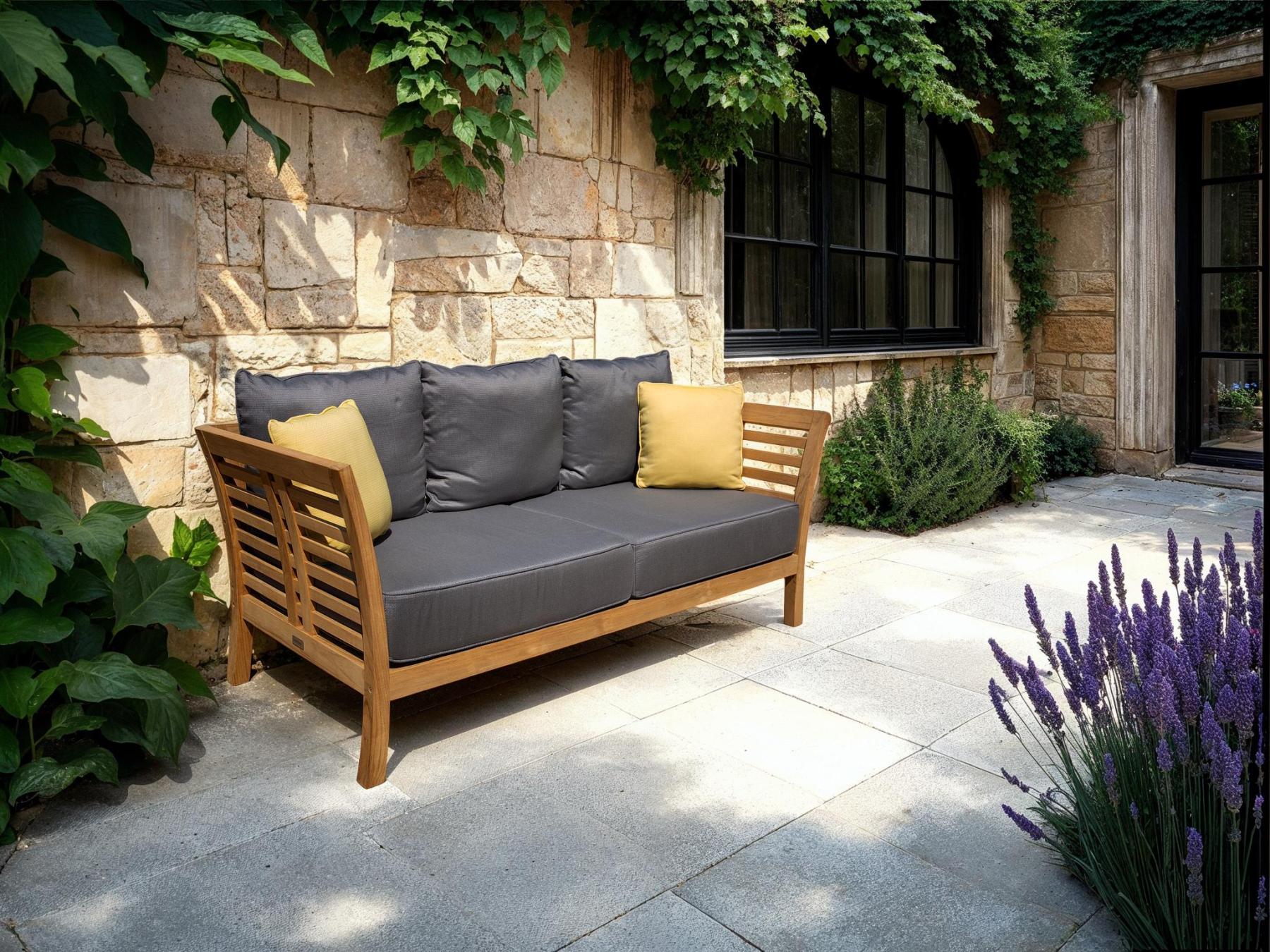 Paris Sofa | FSC® Certified-Garden Furniture Centre-HighRange,Teak Garden Furniture,FSC®,Teak,Teak Sofas,Showroom on Display,Outdoor Lounging,Outdoor Furniture-{collection_title}