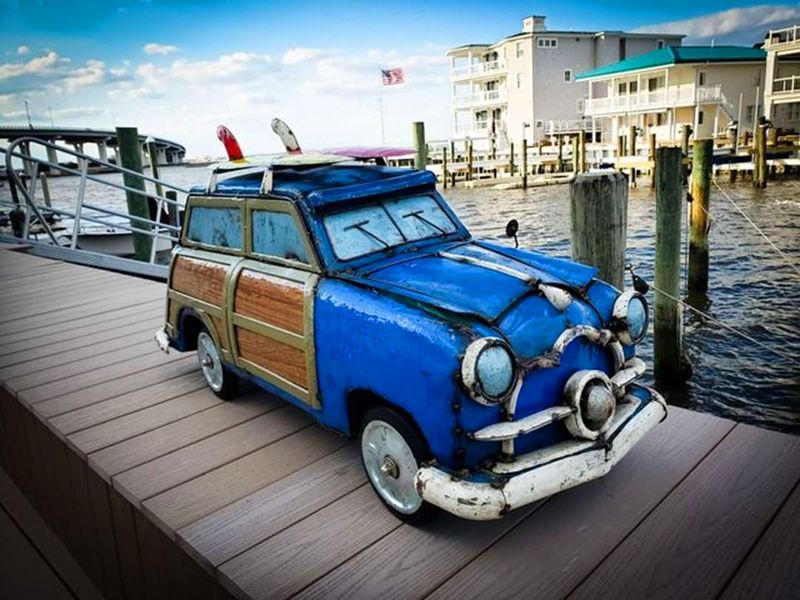Vintage Woodie Cooler 