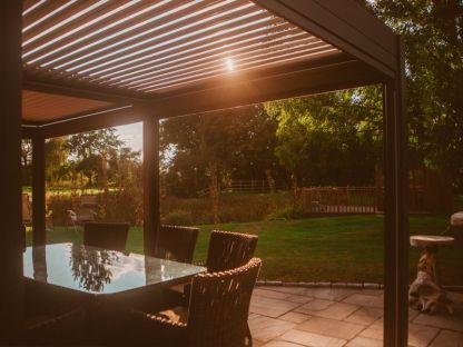 Eclipse 6 X 3m LED Motorised Pergola | Free Standing