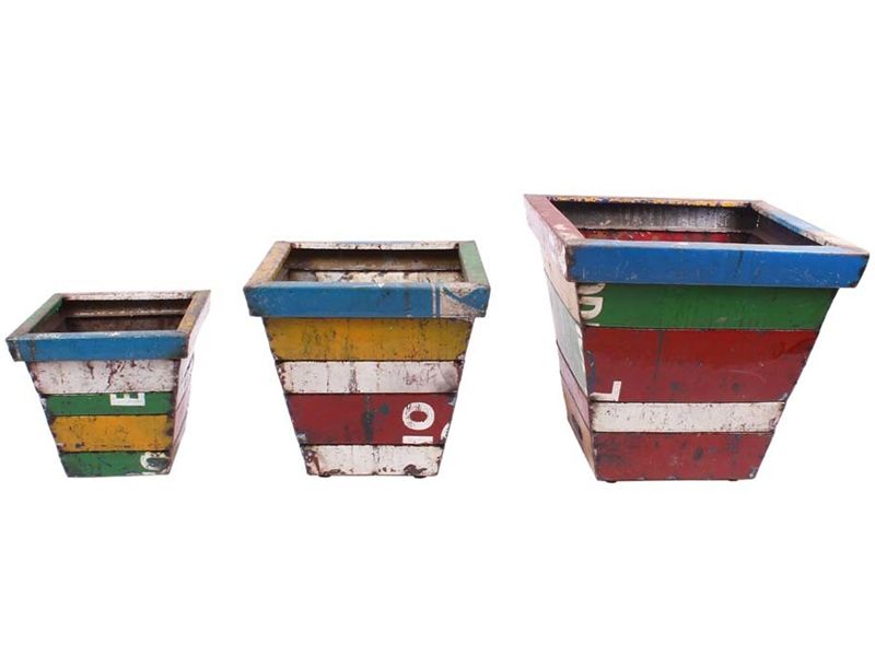 Madrid Square Planter (Set Of Three)