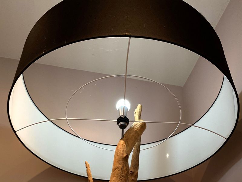 Rustic Root Floor Lamp-Garden Furniture Centre-Root,MidRange,Accessories,Conservatory,Reclaimed Furniture,Indoor Accessories,Indoor Lighting,Teak,Lights-{collection_title}