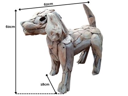 Labrador Wooden Dog Statue