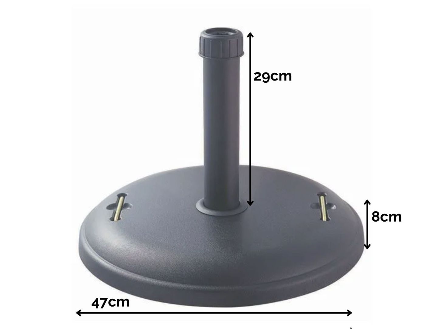 Parasol Base Concrete 22kg | White and Black