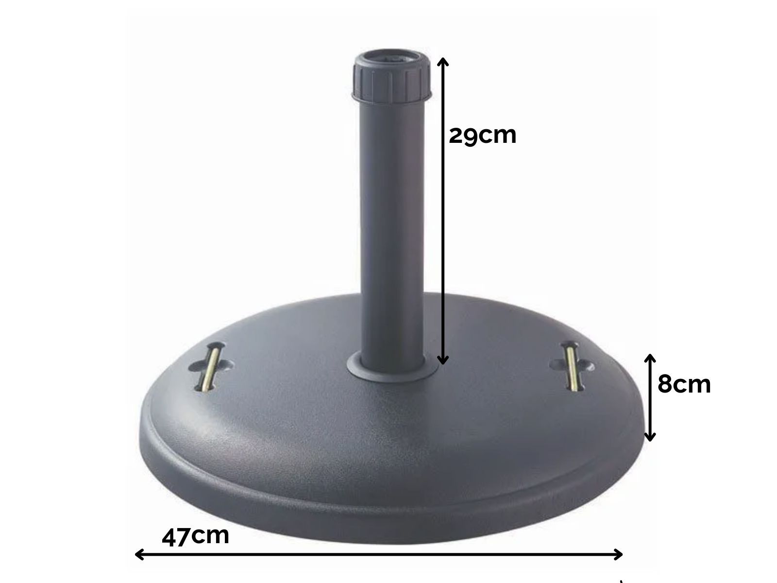 Parasol Base Concrete 22kg | White and Black