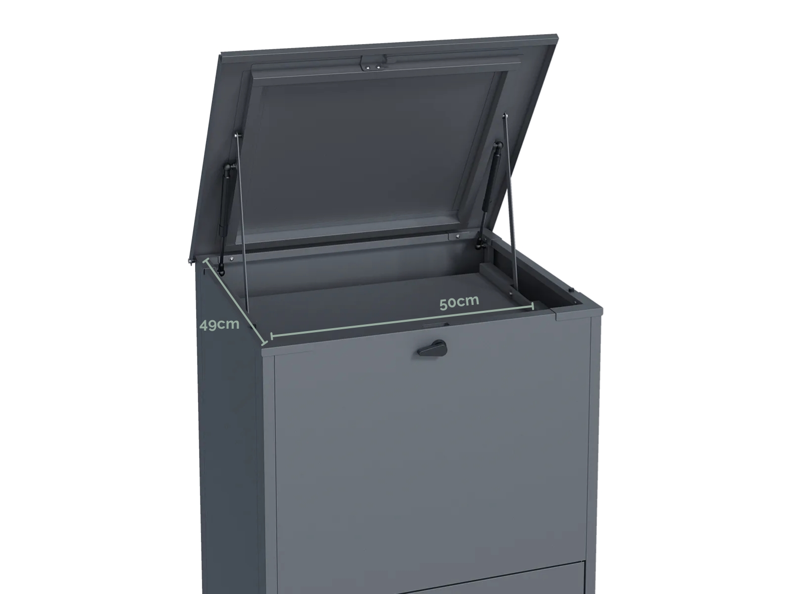 Top Opening Lockable Home Parcel Box | Anthracite