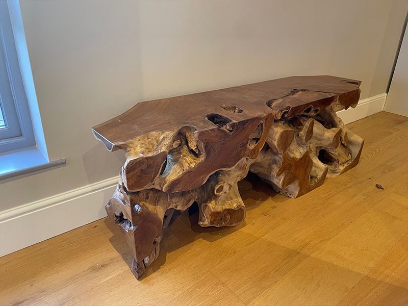 Backless Naga Bench-Garden Furniture Centre-Root,MidInstock,instock,HighRange,MidRange,Backless,Outdoor Furniture,Benches,Reclaimed Furniture,Teak Benches Benches,Teak,Teak Benches-{collection_title}