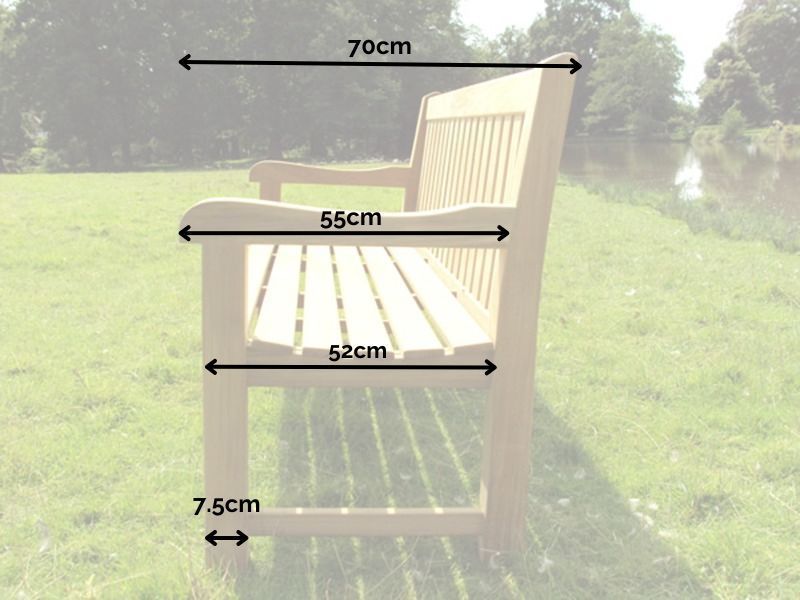 Britannia Teak Bench 150cm | FSC® Certified-Garden Furniture Centre-MidInstock,instock,MidRange,Active,park benches,Teak,Benches,Outdoor Furniture,FSC®,Teak Benches Benches,Memorial Benches,Teak Benches-{collection_title}