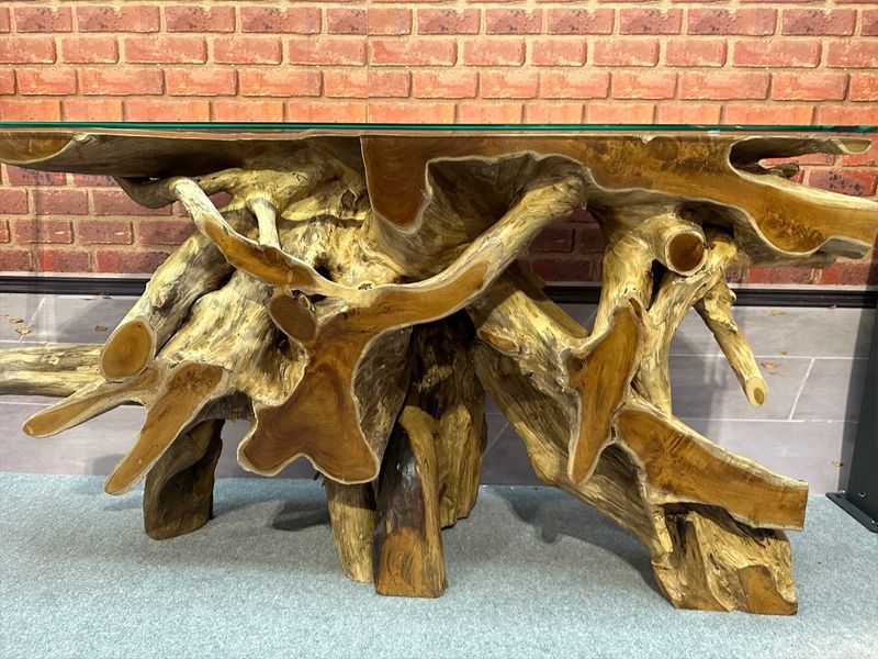 Naga Console Side Table -Garden Furniture Centre-Root,MidRange,Conservatory,Reclaimed Furniture,Indoor Accessories,Teak,Tables,Teak Tables-{collection_title}
