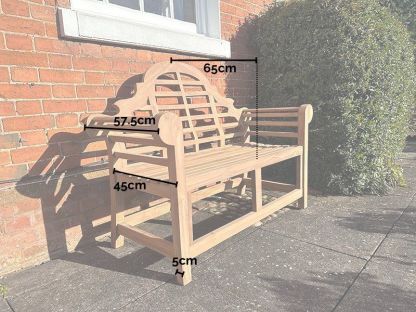 Lutyens Teak Bench 165cm