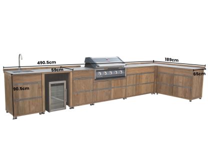 Lisbon Kitchen Set-Garden Furniture Centre-Outdoor Kitchens,Outdoor Kitchen,Outdoor Furniture-{collection_title}