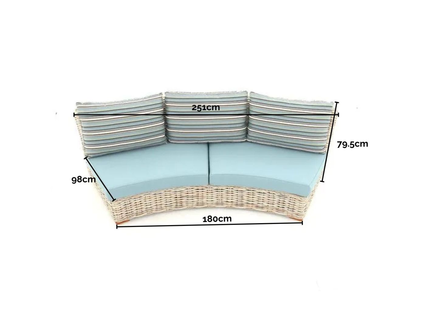 Fiji Curved Sofa Suite | Ex Display