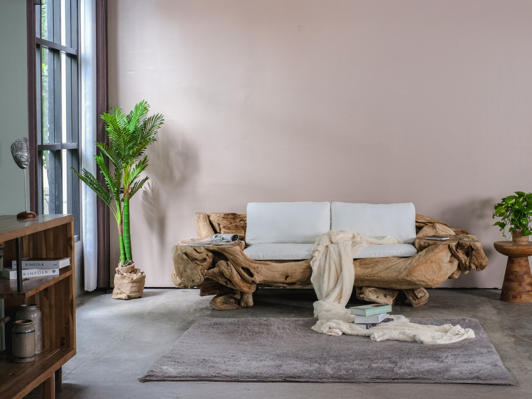 Nara Root Sofa-Garden Furniture Centre-Root,Teak Sofas,Teak,Sofa,Reclaimed Furniture,Conservatory-{collection_title}