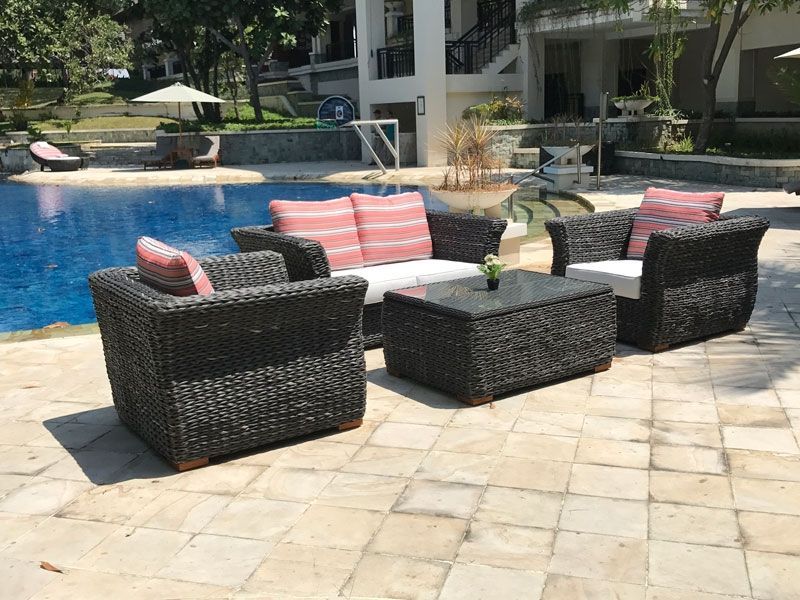 Midnight Montana 2 Seater Sofa Suite-Garden Furniture Centre-HighRange,Rattan,Outdoor Lounging,Outdoor Furniture,Rattan Furniture,Montana Range,Lounge Suites & Sets-{collection_title}