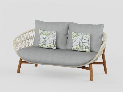 Vasca Rope 2 Seater Sofa Set | Beige Frame
