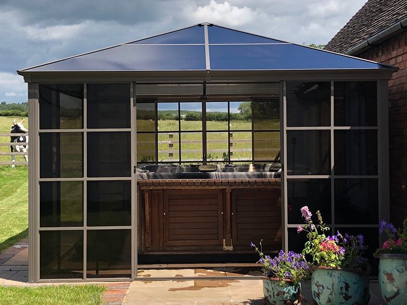 Four Seasons Screen House 3m x 3m-Garden Furniture Centre-HighRange,Screenhouse,Free Standing,Gazebos,Metal Gazebos,All Seasons Gazebos,All Seasons Gazebo Range,Garden Rooms Gazebos,All Seasons Range-{collection_title}