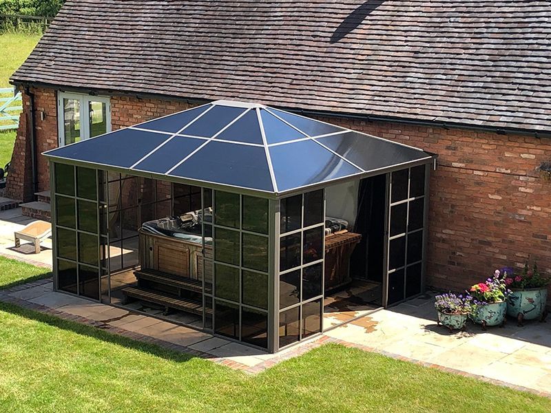  Four Seasons Screen House 3.65m x 3.65m | Damaged Box-Garden Furniture Centre-Free Standing,Showroom exdis,Gazebos,Sale,Metal Gazebos,All Seasons Gazebos,Garden Rooms Gazebos,All Seasons Gazebo Range,All Seasons Range,Ex-Display,Screenhouse-{collection_title}