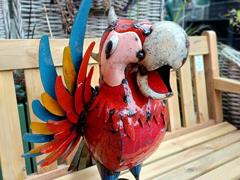 Polly The Parrot Beverage Tub-Garden Furniture Centre-48Hour Dispatch,MidInstock,instock,MidRange,Ornaments Accessories,Ornaments,Accessories,Ranges,Think Outside Range,Metal Garden Ornaments,Novelty Drinks Coolers,Think Outside Range Ranges-{collection_title}