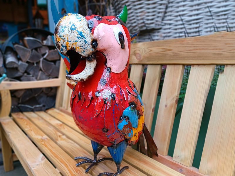 Polly The Parrot Beverage Tub-Garden Furniture Centre-48Hour Dispatch,MidInstock,instock,MidRange,Ornaments Accessories,Ornaments,Accessories,Ranges,Think Outside Range,Metal Garden Ornaments,Novelty Drinks Coolers,Think Outside Range Ranges-{collection_title}