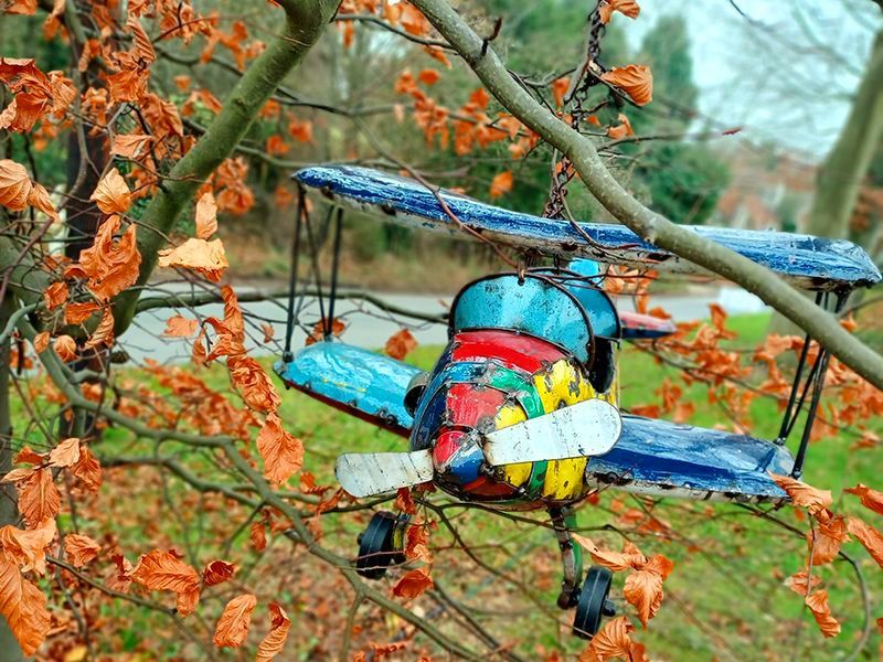 The Doolittle Biplane Drinks Tub -Garden Furniture Centre-48Hour Dispatch,LowRange,Ornaments Accessories,Ornaments,Accessories,Ranges,Think Outside Range,Metal Garden Ornaments,Hanging Garden Ornaments,Novelty Drinks Coolers,Think Outside Range Ranges-{collection_title}