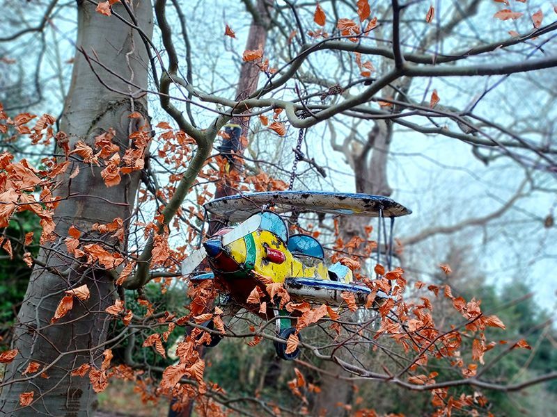 The Doolittle Biplane Drinks Tub -Garden Furniture Centre-48Hour Dispatch,LowRange,Ornaments Accessories,Ornaments,Accessories,Ranges,Think Outside Range,Metal Garden Ornaments,Hanging Garden Ornaments,Novelty Drinks Coolers,Think Outside Range Ranges-{collection_title}