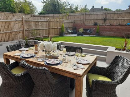 York 6 Chair Rectangular Dining Set 