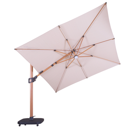 Pisa 3M Square Cantilever Parasol with LED Lights | Pre-Order End of May