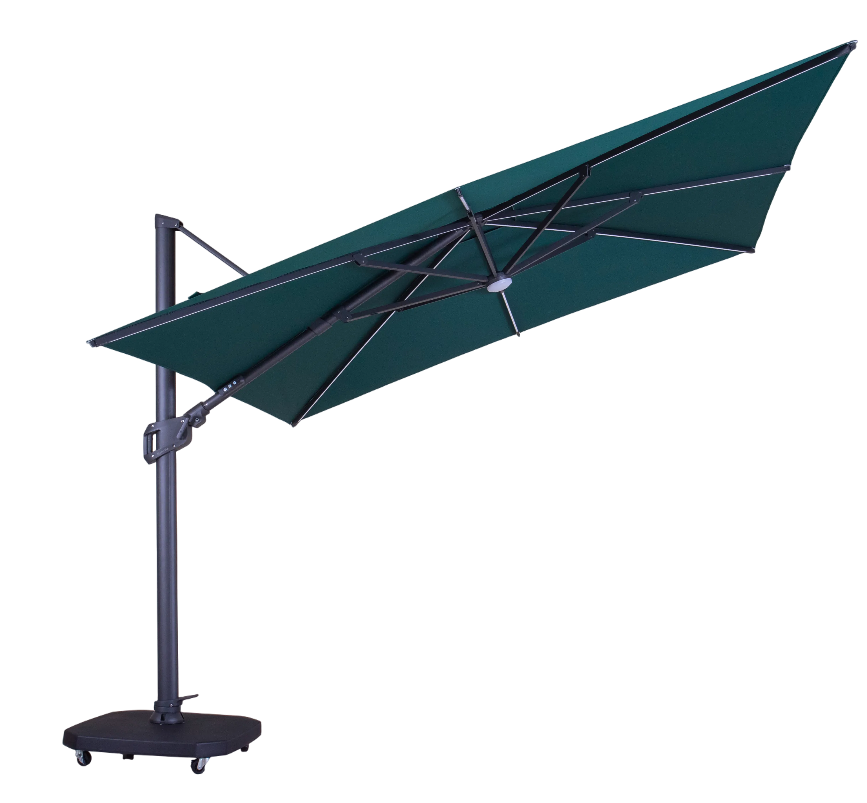 Sicily 3M Square Cantilever Parasol With LED Lights | Pre-Order