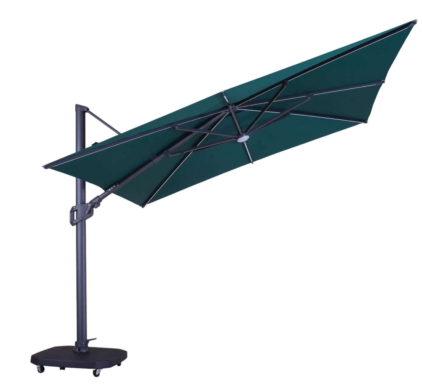 Sicily 3M Square Cantilever Parasol With LED Lights | Pre-Order