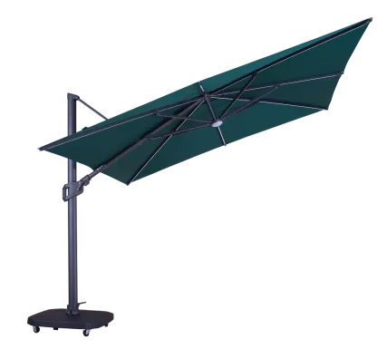 Sicily 3M Square Cantilever Parasol With LED Lights | Pre-Order