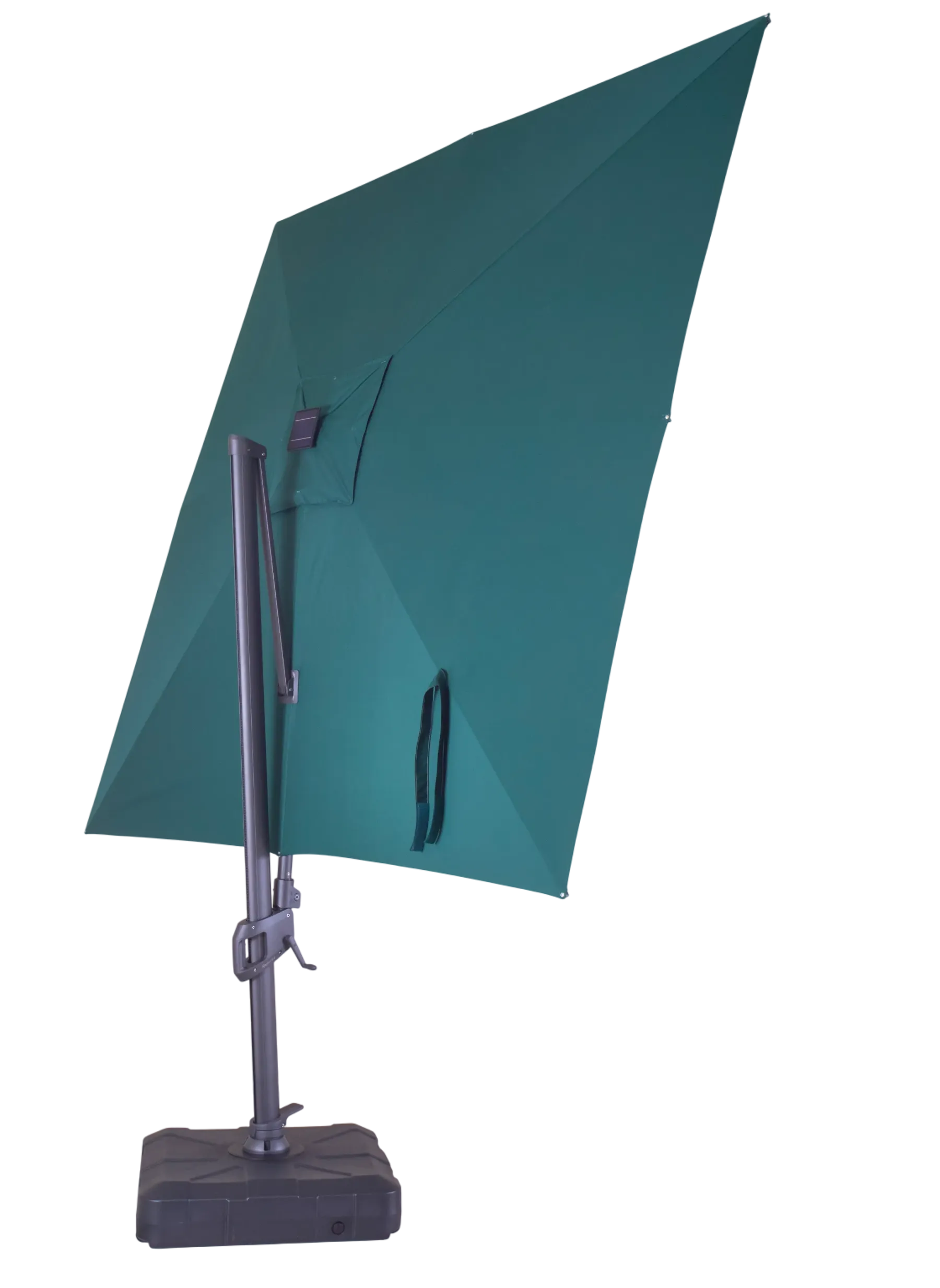 Sicily 3M Square Cantilever Parasol With LED Lights-Garden Furniture Centre-MidInstock,instock,MidRange,Cantilever Parasols,Cantilever Parasols Parasols,Parasols-{collection_title}