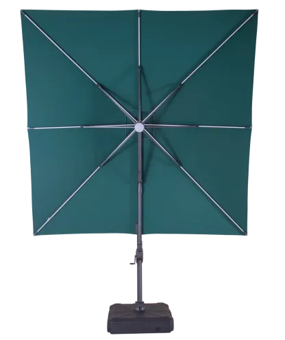 Sicily 3M Square Cantilever Parasol With LED Lights | Pre-Order