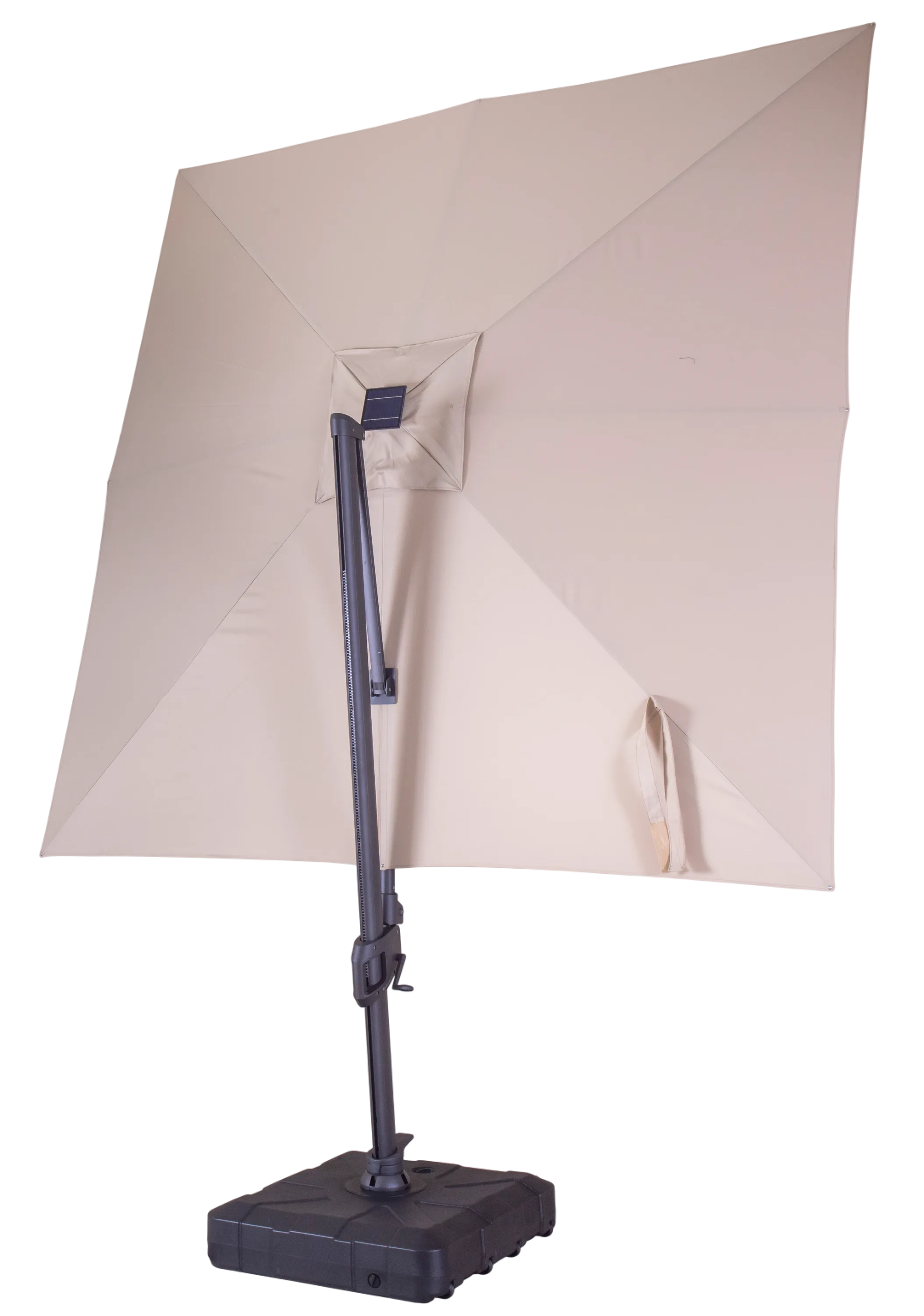 Sicily 3M Square Cantilever Parasol With LED Lights | Pre-Order