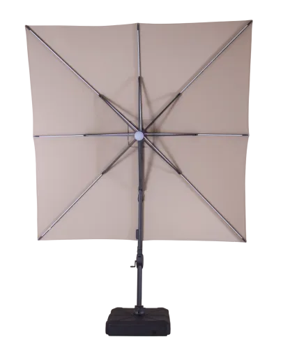 Sicily 3M Square Cantilever Parasol With LED Lights | Pre-Order